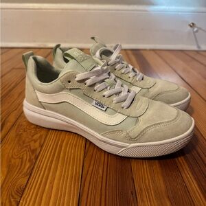 Vans UltraRange Light Green and White Sneakers